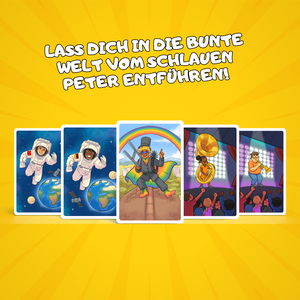 «Schlauer Peter» - das bunte Kartenspiel für weltoffene Kinder zwischen 4 und 99 Jahren | Ideal als Geschenk!